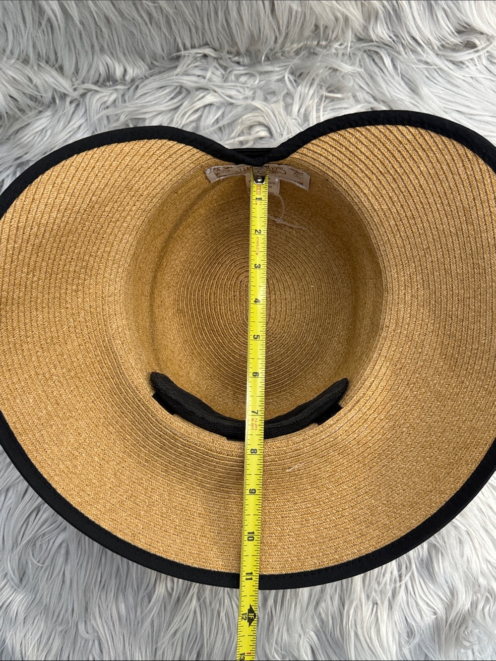 Cappelli Straworld Tan Straw Sun Hat with Black Band - Picture 11 of 12